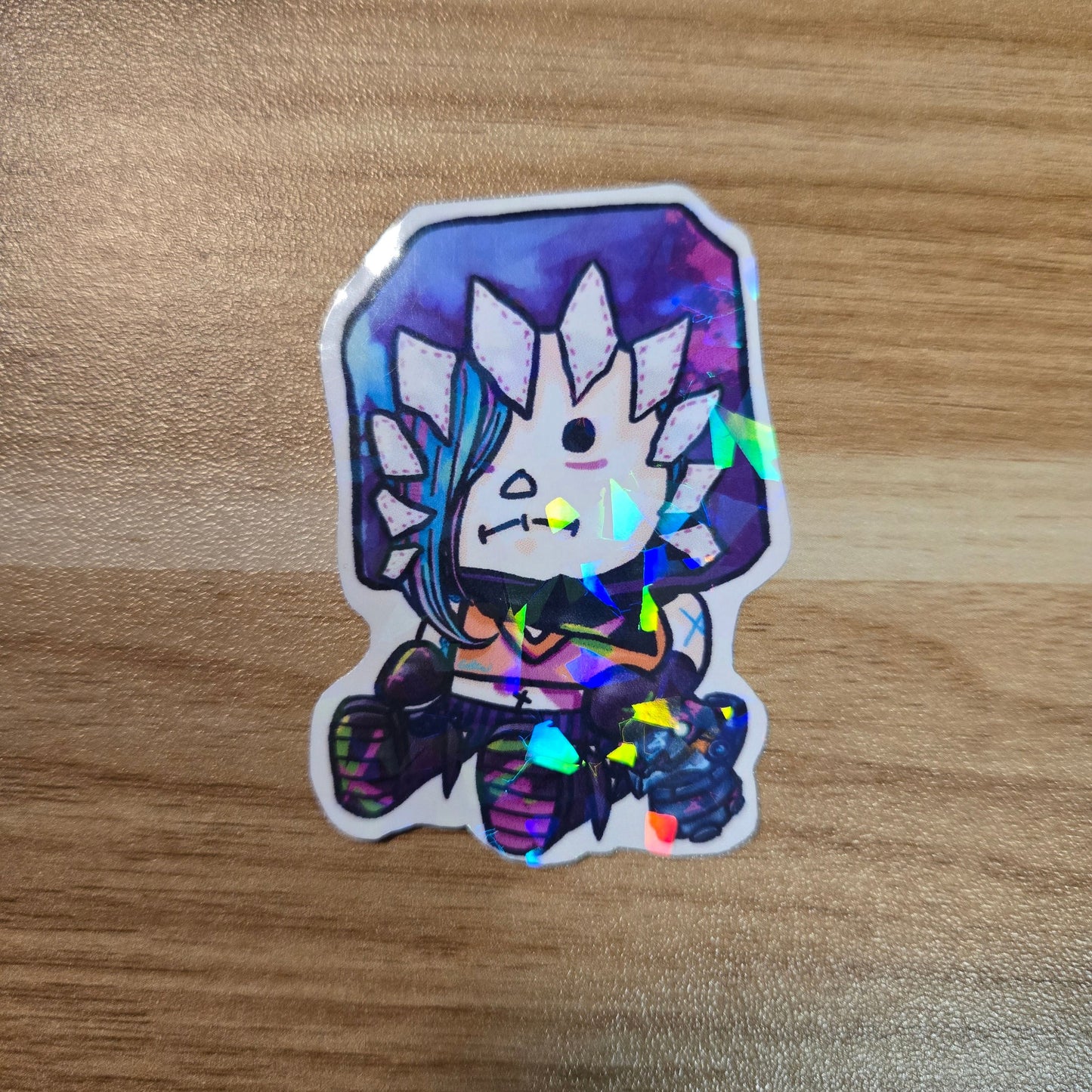 Fractured Jinx Doll Sticker