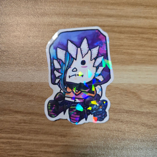 Fractured Jinx Doll Sticker